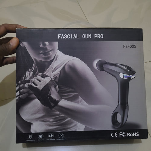 Grande Pistola de massagem para tecidos profundos, massajador muscular elétrico portátil, dispositivo de massagem de percussão de alta intensidade para alívio das dores com 4 acessórios